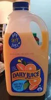 Mängden socker i Daily Juice co pulp free orange juice