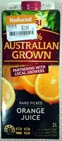 Mängden socker i 100% Australian Grown Hand Picked Orange Juice