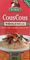Mängden socker i Couscous wholemeal