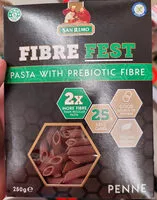 Mängden socker i Fibre fest penne