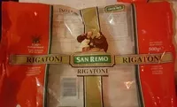 Mängden socker i San Remo Rigatoni