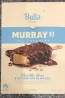 Mängden socker i Murray st vanilla bean and chocolate almonds ice creams