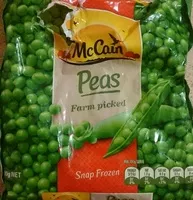 Mängden socker i Peas
