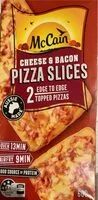 Mängden socker i Cheese & Bacon pizza slices