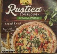 Mängden socker i McCain Rustica Sourdough Spinach & Mozzarella