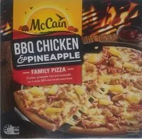 Mängden socker i BBQ chicken and pineapple family pizza