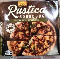 Mängden socker i Rustica Sourdough Tuscan Style Meatballs pizza