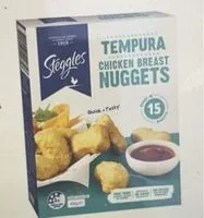 Mängden socker i Steggles tempura chicken breast nuggets 400g