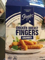 Mängden socker i Crumbed chicken breast fingers