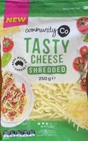 Mängden socker i Tasty cheese shredded