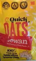 Mängden socker i 100% whole grain Australian grown oats