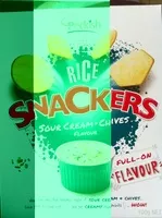 Mängden socker i Peckish Rice Snackers Sour Cream + Chives