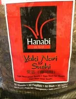 Mängden socker i Hanabi Sushi Nori Seaweed