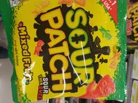 Socker och näringsämnen i Sour patch