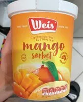 Mängden socker i Mango sorbet