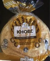 Mängden socker i Khobz wholemeal Pita