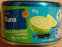 Mängden socker i Tuna - Lime & Cracked Pepper