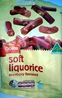 Mängden socker i Soft Liquorice Strawberry Flavoured