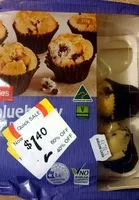 Mängden socker i Blueberry Muffins