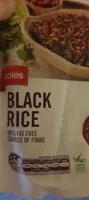 Mängden socker i coles black rice