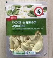 Mängden socker i Coles ricotta & spinach agnolotti