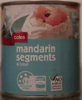 Mängden socker i Coles Mandarin Segments in Syrup