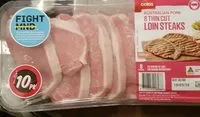 Mängden socker i Coles Australian Pork 8 Thin Cut Loin Steaks