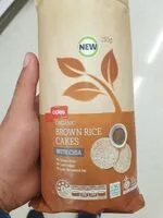 Mängden socker i Organic brown rice cakes