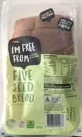 Mängden socker i Five seed bread