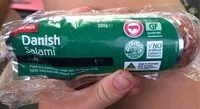 Mängden socker i Danish salami