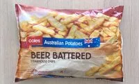 Mängden socker i Coles beer battered steakhouse chips