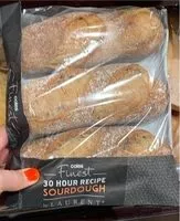 Mängden socker i Finest rye sourdough rolls 3pk