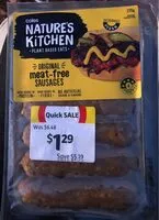 Mängden socker i Original meat-free sausages