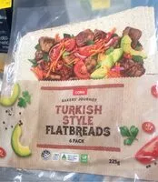 Mängden socker i Turkish style flat bread