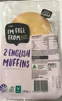 Mängden socker i Gluten free English muffins