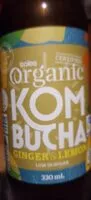 Mängden socker i Organic Kombucha Ginger and Lemon