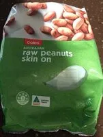 Mängden socker i Raw peanuts skin on