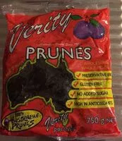 Mängden socker i Pitted prunes