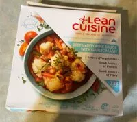 Mängden socker i Beef in red wine sauce with garlic mash