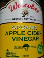 Mängden socker i Organic Apple cider vinegar