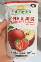 Mängden socker i Apple and strawberry juice