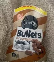 Mängden socker i Bullets milk chocolate liquorice