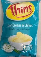 Mängden socker i Sour cream & Chives chips