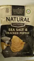 Mängden socker i Sea salt & cracked pepper chips