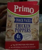 Mängden socker i Chicken poppers