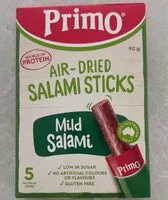 Mängden socker i Air-dried Salami Sticks