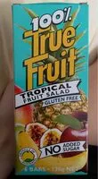 Mängden socker i 100% True Fruit - Tropical fruit salad