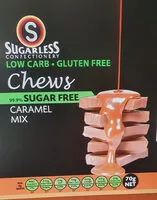 Mängden socker i Chews caramel mix