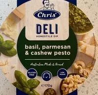 Mängden socker i Home style dip - basil, Parmesan & cashew pesto