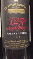Mängden socker i CHÂTEAU TANUNDA 125th Anniversary CABERNET SHIRAZ 2012